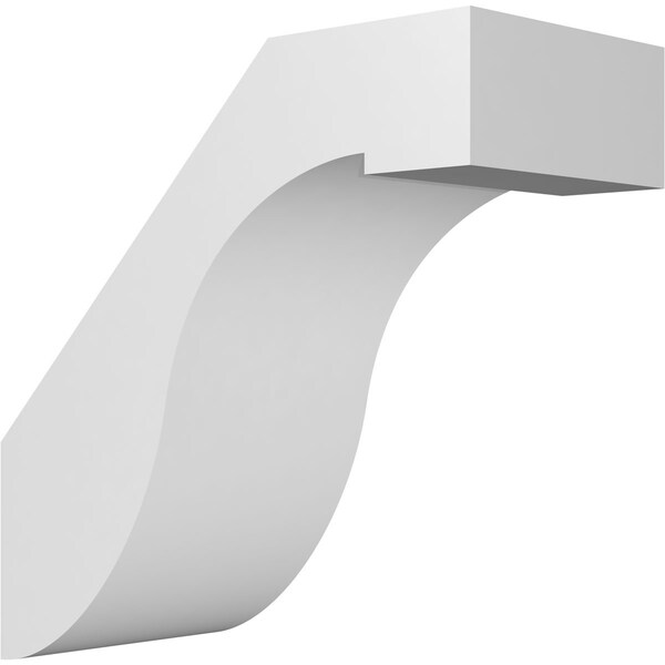 Ekena Millwork 5-in. W x 10-in. D x 10-in. H Del Monte Architectural Grade PVC Knee Brace BRCP05X10X10DEL - main
